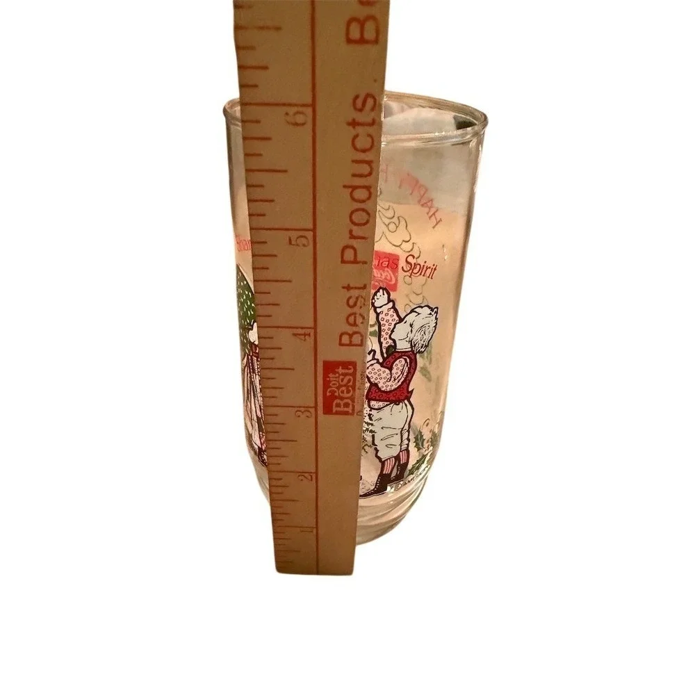 Vintage 1980 Coca-Cola Holly‎ Hobbie & Robby Deck the Halls Glass Tumbler